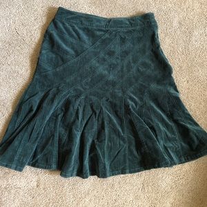 FEI/Anthropologie corduroy flare skirt